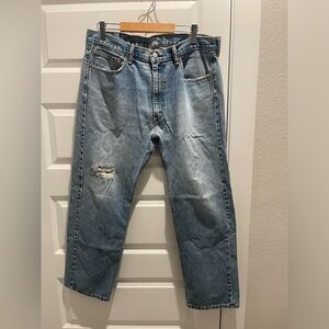 Levi’s 505 unisex baggy relaxed cotton jeans 38 x 30. Check photos